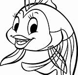 Pinocchio Coloring Cleo Fish Pages Disney sketch template
