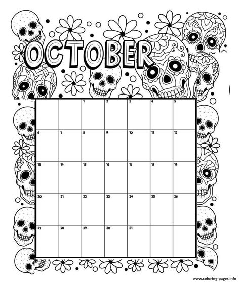 october coloring pages october coloring calendar coloring pages