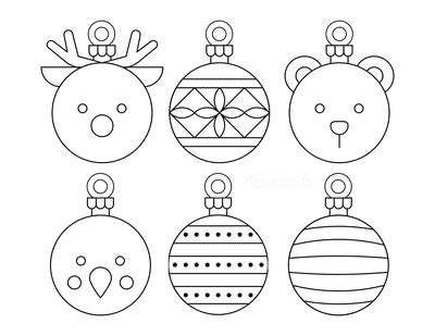 coloring pages  christmas ornaments home design ideas