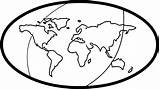 Globe Coloring Earth Wecoloringpage Pages sketch template
