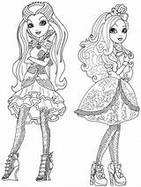 Coloring Ever After High Pages Print sketch template