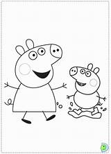 Coloring Pig Peppa Friends Pages Print Popular sketch template