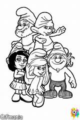 Smurfs Coloring Pages Disney Colouring Characters Kids Smurfette sketch template