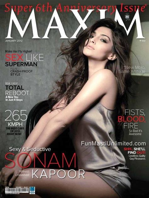 seductive sonam kapoor in maxim january 2012 bollywood news updates