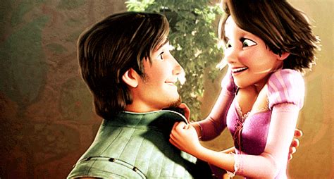 Rapunzel And Flynn Rider Tangled Disney Kiss S