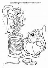 Coloring Pages Cinderella Mice Disney Colorear Getdrawings sketch template
