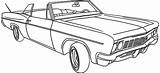 Coloring Lowrider Car Pages Classic Drawings Easy Kids Mercedes sketch template