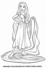 Coloring Rapunzel Pages Disney Color Princess Tangled Drawing sketch template