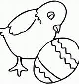 Coloring Easter Pages Chick Popular sketch template