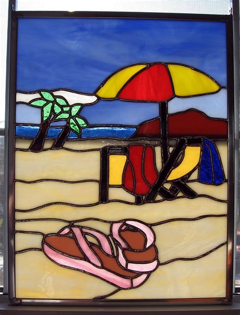 beach stained glass windows
