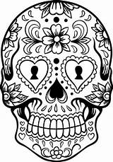 Calavera Coloring Color Getcolorings Skull Printable sketch template