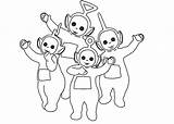 Teletubbies Coloring Pages Book Printable Lala Animated Color Cartoons Cartoon Library Clipart Template Popular Clip sketch template