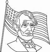 Lincoln Abraham Coloring President Pages Drawing Cabin Log Cartoon America Kids George Washington Hat Printable Wecoloringpage Woods Flag Usa Getdrawings sketch template