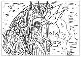 Coloring Colorear Mitos Hades Leyendas Miti Leggende Colorare Adultos Cerber Mythen Legenden Disegni Adulti Myths Justcolor Erwachsene Malbuch Valentin Enfer sketch template
