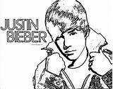 Justin Bieber Coloring Pages Printable Beiber Color Getcolorings sketch template