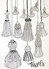 Tassels Layering Tombowusa Tombow Fringes sketch template
