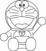 Doraemon Mewarnai sketch template