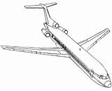 747 Drawing Boing Vliegtuig Imagui sketch template