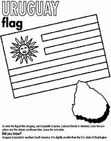 Uruguay Coloring Crayola Pages Flag Flags Country Color South America Latin Au American sketch template
