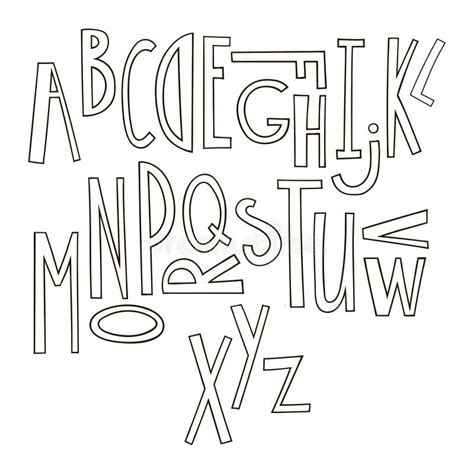 alphabet clipart letters black  white