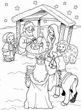 Magos Nativity Presepio sketch template