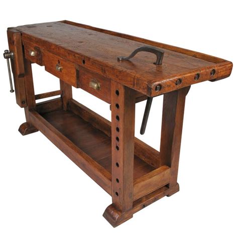 french country style carpenters workbench  stdibs