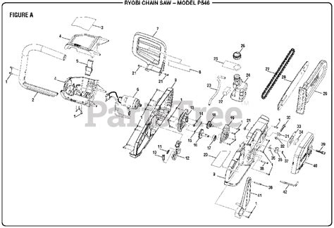 ryobi p   ryobi chainsaw  volt figure  parts lookup  diagrams partstree