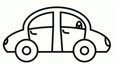 simple car coloring coloring pages