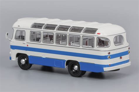 masshtabnaya model avtobusa paz  belo siniy