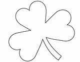 Shamrock Printable Template Leaf Four St Coloring Pages Source sketch template