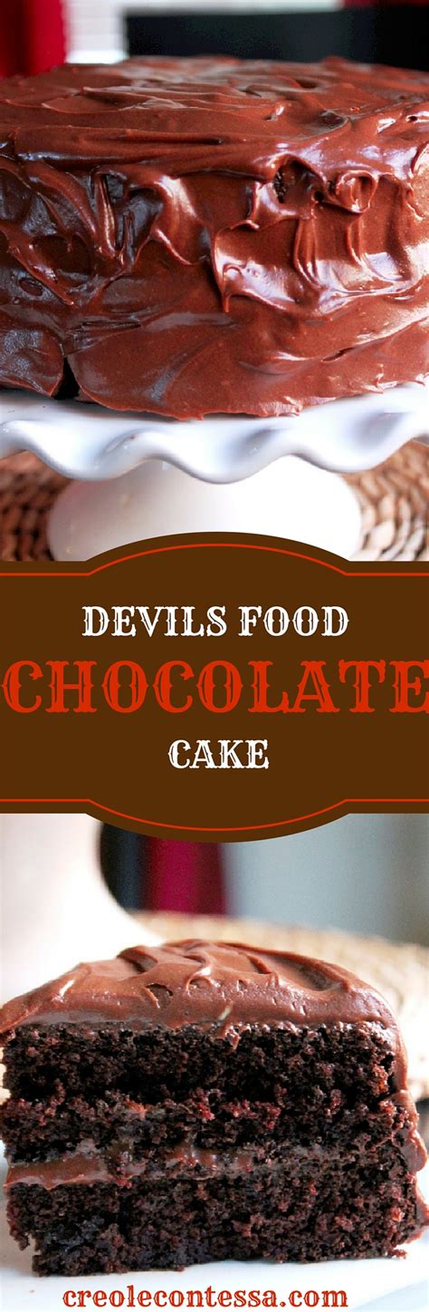 Devil S Food Chocolate Cake Creole Contessa