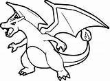 Mega Pokemon Charizard Coloring Pages Color Getcolorings Printable sketch template
