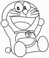 Doraemon Colouring Cartoon Coloring Pages Kids Printable Girls Print Coloringhome sketch template