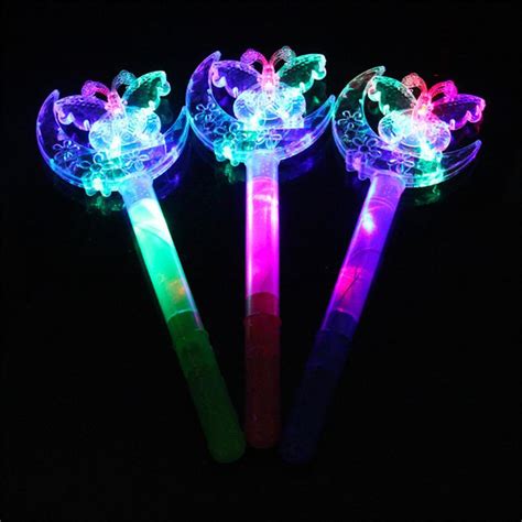 5pcs luxury led magic star wand flashing light up toy glow stick for