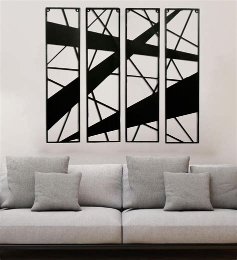 Buy Black Metal Decorative Wall Art By Craftter Online Abstract Metal