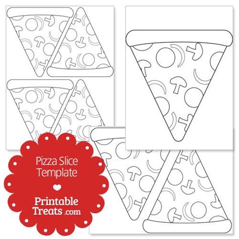 printable pizza slice shape template pizza slice shape templates