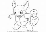 Pokemon Wartortle Coloring Pages Drawing Characters Color Draw Printable Blue Getdrawings Getcolorings Step sketch template