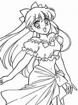 Coloring Pages Venus Force Glitter Sailor Moon Mars Cute Printable Bruno Color Print Colouring Anime Getcolorings Choose Board Comments sketch template