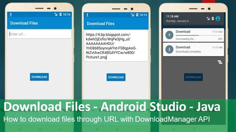 files android studio java youtube