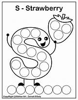 Strawberry Freepreschoolcoloringpages Preschool sketch template