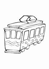 Tram Colorare Kleurplaat Malvorlage Tren Juguete Speelgoed Trams Disegni Giocattolo Jouer Tramway Dibujos Educolor Schoolplaten Educima Grote sketch template