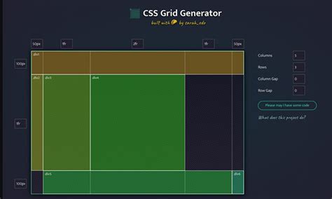 generate css grid layout  css grid generator  web resources