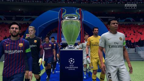 fifa  fc barcelona  psg full uefa champions league final gameplay xbox   youtube