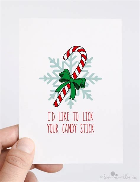 sexy christmas card unique christmas card funny by lostmarblesco