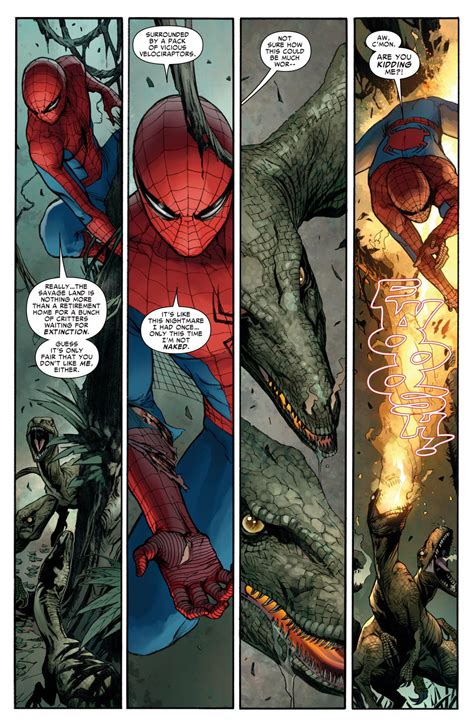 Spider Man Vs Savage Land Dinosaurs Comicnewbies
