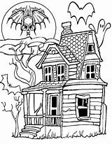 Coloring House Pages Haunted Halloween Kids Ghost Houses Someone Find These Live Popular Central sketch template