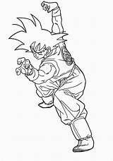 Goku Habilidad sketch template