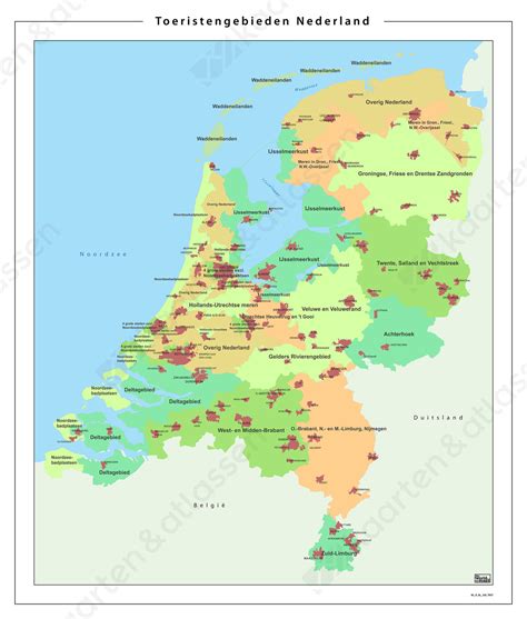 kaart nederland gebieden digtotaal