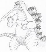 Godzilla Shin sketch template