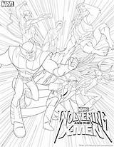 Xmen Wolverine Colossus sketch template